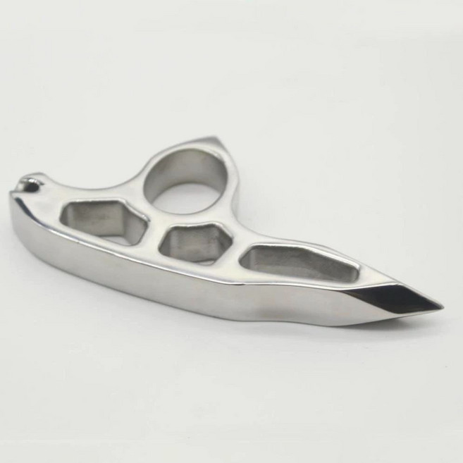 핑거너클 티타늄 합금 자기방어 주먹 스틸 피스트 손가락, 자연색랑야, 1개