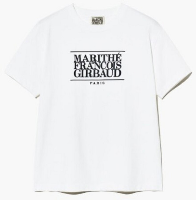 [마리떼 프랑소와 저버] 마리떼프랑소와반팔티 PQJ MFG45CTS201WHT CLASSIC LOGO TEE white