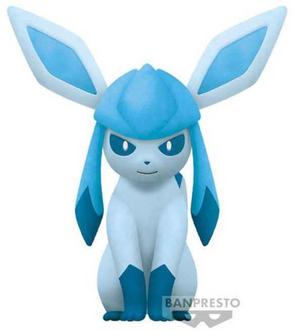 BANDAI 萬代 寶可夢「伊布家族-伊布與冰伊布」絨毛(B：冰伊布) 可愛造型 觸感柔軟, 1個