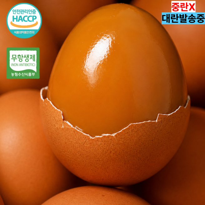 [싱싱이네] HACCP 구운계란 무항생제 구운란 파손보장, 1개, 60구
