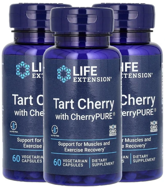 라이프익스텐션 타트체리 안토시아닌 타르트체리 60캡슐 3개 Tart Cherry, 60정 - 쿠팡