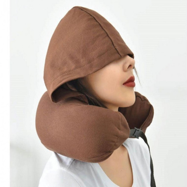 후드 후드목베게 기내용 기내용목베게 목쿠션 기내목쿠션 출장 후드목베개 모자베개 소프트 원픽