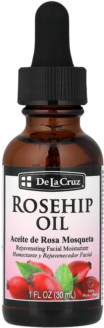 De La Cruz 100% 순수 로즈힙 오일 생기 충전 페이셜 모이스처라이저 30ml(1fl oz) Cruz (데 라 크루즈) - 쿠팡