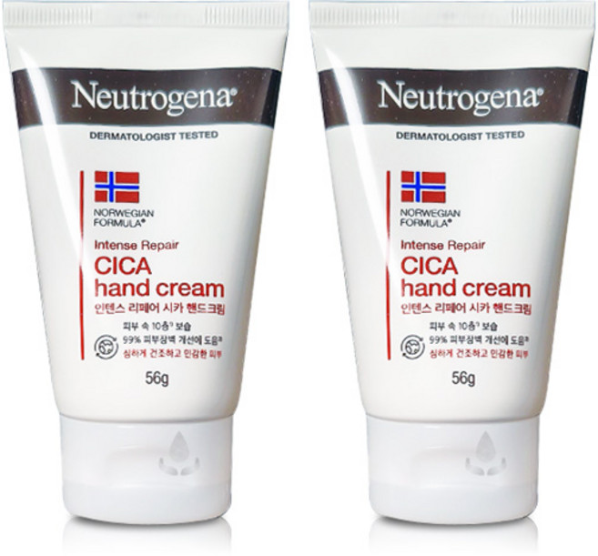 뉴트로지나 인텐스 리페어 핸드크림 56g, 2개