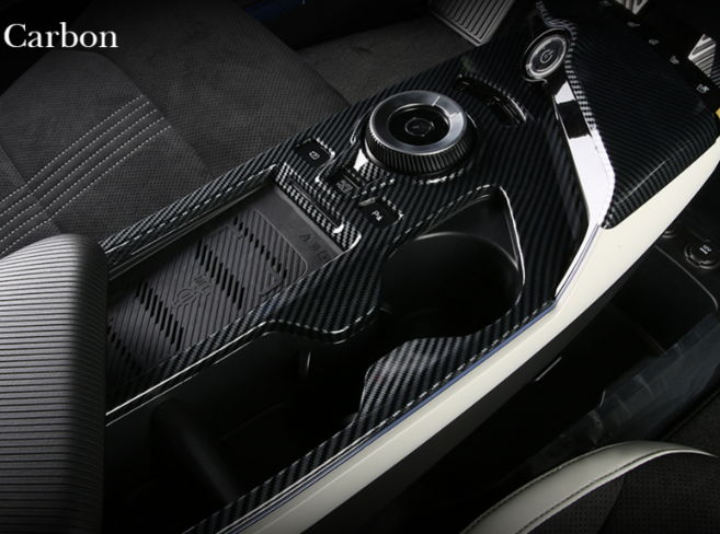 EV6 카본 커버 스크래치방지 보호 몰딩 기어패널(공조기컨트롤), 기어패널(본품) 1P, 기어패널(본품) 카본