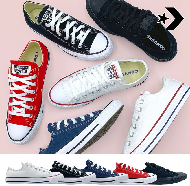 [백화점]컨버스 운동화 척테일러 올스타 로우 스니커즈 남녀공용+파우치