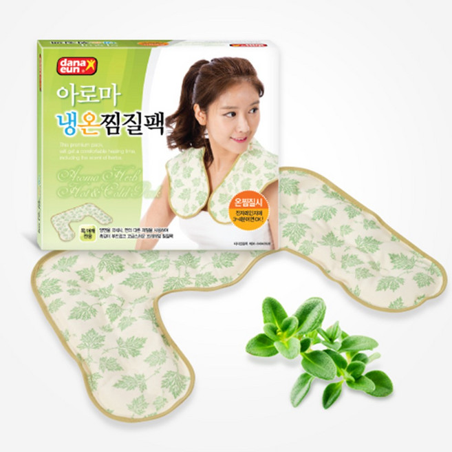 국산 극세사/순면 아로마 천연허브 냉온찜질팩(목/어깨전용) 43 x 32cm, 1개