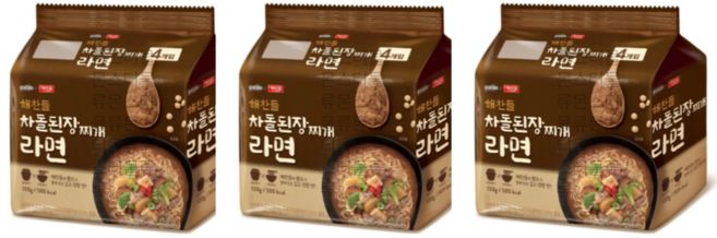 팔도 해찬들 차돌된장찌개라면120g, 12개