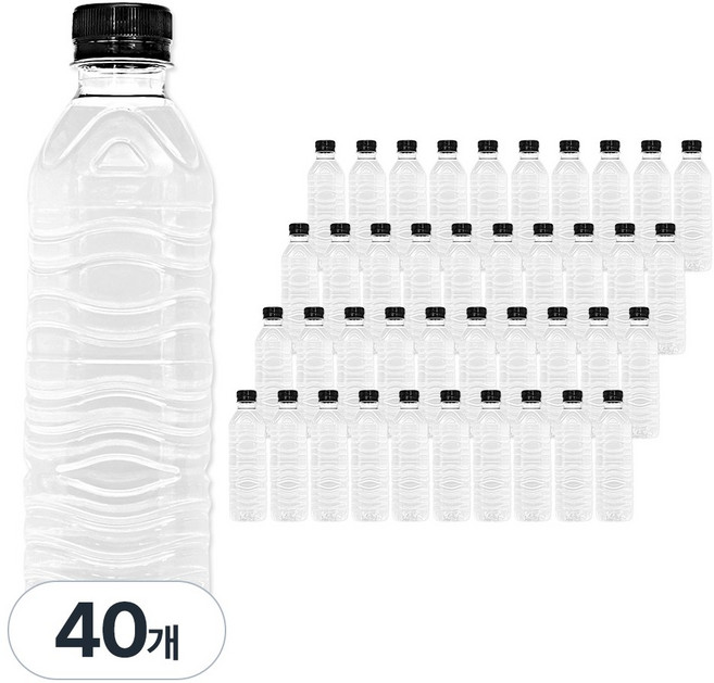 순창샘물 무라벨, 40개, 500ml