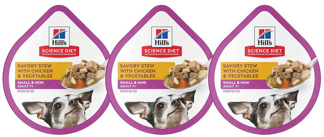 [힐스 사이언스 다이어트] 11125 힐스 어덜트 7세+ 스몰앤토이브리드 스튜 99g x 3개