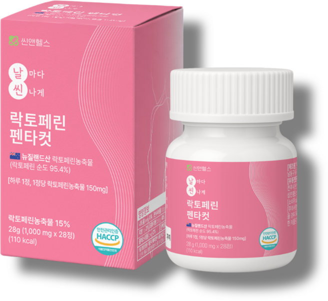 씬앤헬스 날씬 락토페린 펜타컷 모로오렌지 가르시니아 바나바잎 카테킨, 4개, 28정