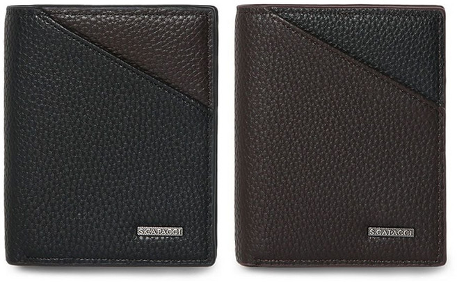 YB92 사선포인트 가파치 중지갑 남성 카드 지폐 선물