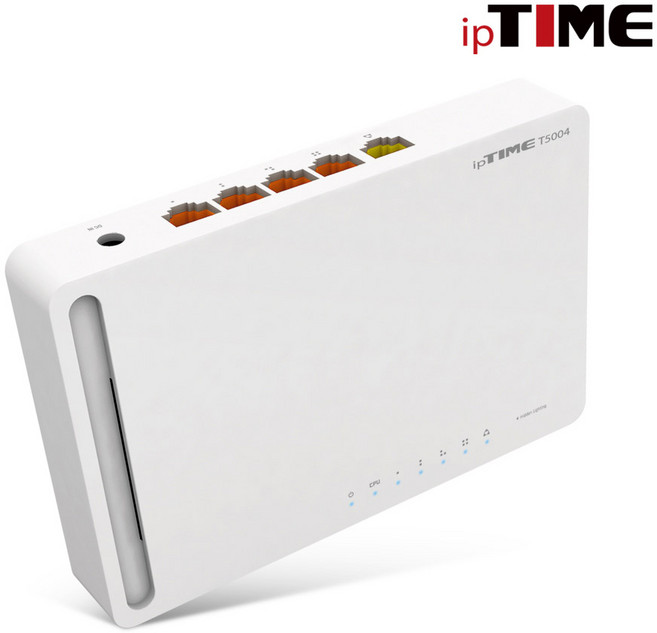 IPTIME 기가비트 5포트 유선공유기 T5004+랜케이블 CAT6 패키지, T5004+CAT6-10M 2EA