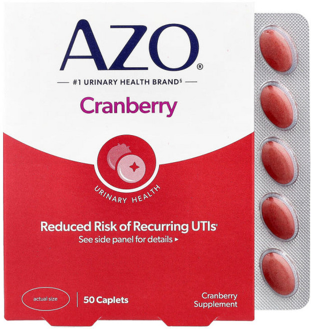 아이허브 아조 요로 크랜베리 해외직구 50정, 1