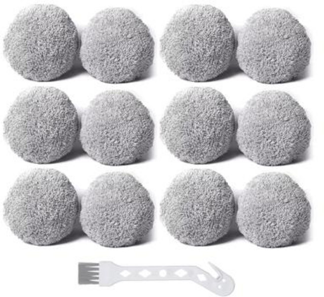 PuRuiKai 스마트 창 청소 로봇 용 12PCS 걸레 천 빨 수있는 걸레 천 걸레 창 유리 청소 의류 키트, 1)12PCS