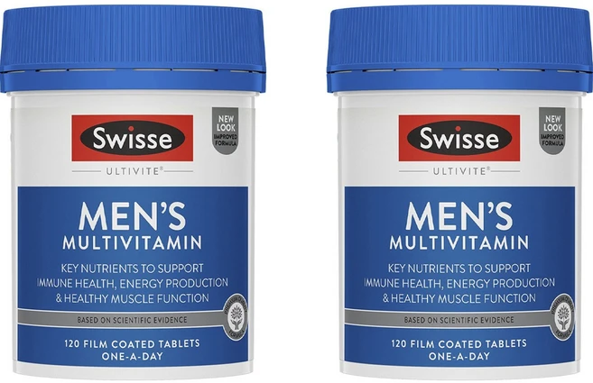 스위스 울티바이트 맨즈 멀티비타민 타블렛, 120정, 2개 - 쿠팡