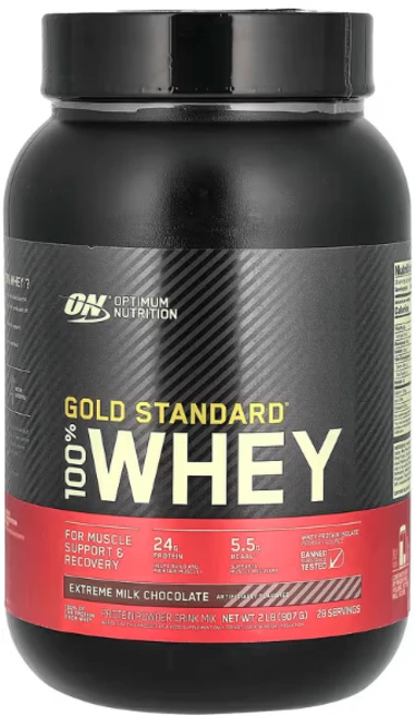 옵티멈뉴트리션 골드 스탠다드 100% Whey 익스트림 밀크 초콜릿 2 lb 907 g, 1개 - 쿠팡