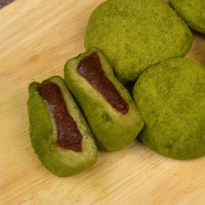 통팥앙금 옛날 찹쌀떡 녹차맛 50g 개별포장 10개입, 10개