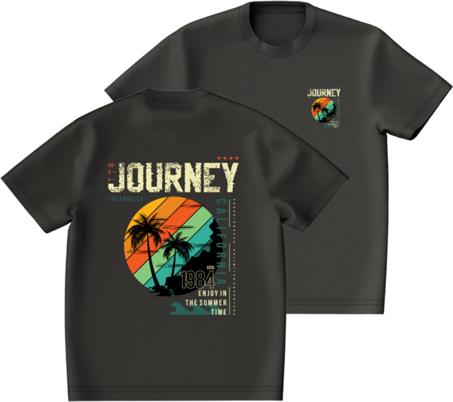 오버핏 반팔 래쉬가드 JOURNEY