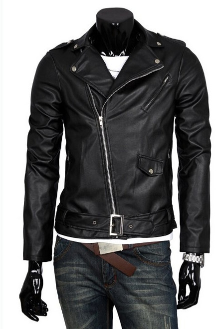 런어게인 남성 라이더 자켓 가죽 패션 점퍼