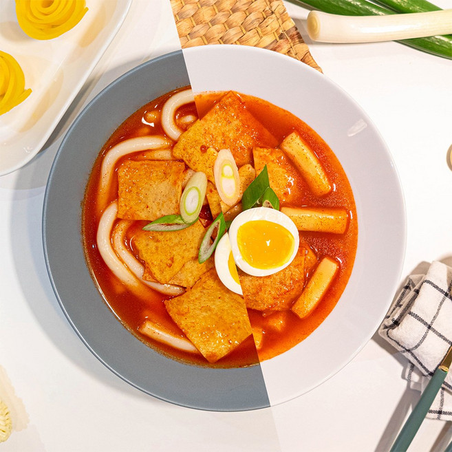[봉봉떡볶이] 국물떡볶이 순한맛 2인분 라면보다 간편하고 맛집 보다 더맛있는 비비팩토리, 1개, 500g