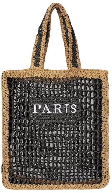 2025 해변 비치백 리조트룩 라탄 토트백 다용도 데일리백 블랙