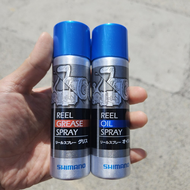 시마노 릴오일 릴구리스 스프레이 세트 순정 릴수리 베이트릴 스피닝릴 정비용 시마노정품 오일 구리스, 1개, 120ml