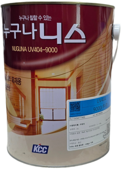 KCC 우레탄 누구나 니스+도구세트 목재용 실내용 바니쉬 유광투명(4L 2L 1L)코팅제 (6종 옵션 선택구매), 누구나니스(4L)+PP평붓, 1개