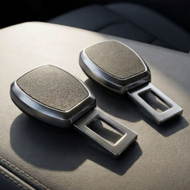 클레논 답답함 해방 안전벨트 클립, 2개, 블랙