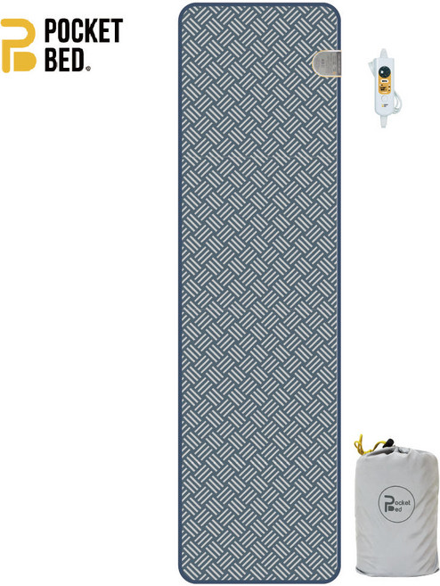 포켓베드 초슬림 여행용 카본 발열패드 캠핑용 (순면/보관파우치 포함), 카본퍼스트클래스