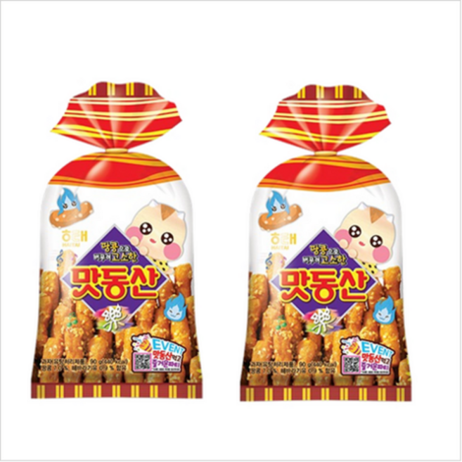 해태제과 맛동산, 90g, 2개