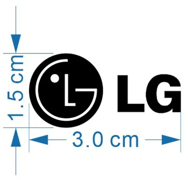 LG 금속 스티커 세탁기 냉장고 모니터 로고 휴대폰 라벨 전기 제품, 01 빠른, 01 A.1PCS