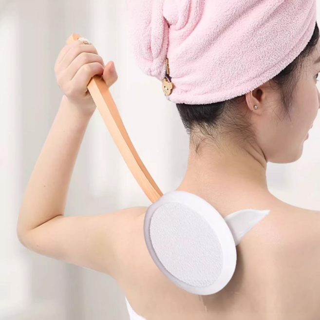 로멀리 등 로션 바르기 셀프 도구, 1개, 화이트우드