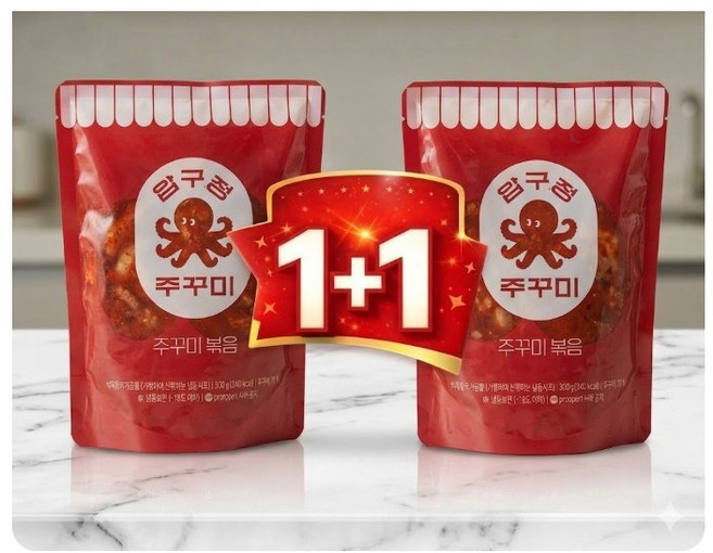 압구정주꾸미 주꾸미볶음 1+1세트메뉴, 1세트, 600g