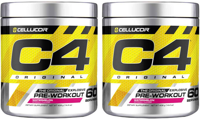 셀루코어 C4 오리지널 프리-워크아웃 수박맛, 390g, 2개