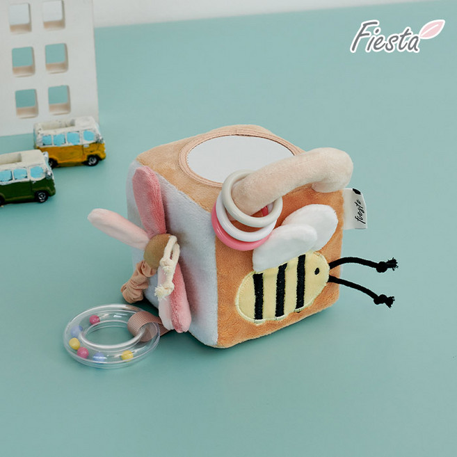 피에스타 촉감 딸랑이 멀티 큐브, 1개, 단품