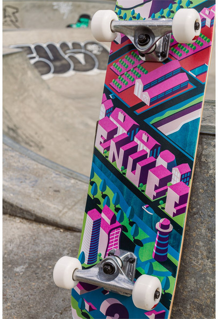 영국 Enuff 스케이트보드 아이소타운 (ISOTOWN), 블루, 1개