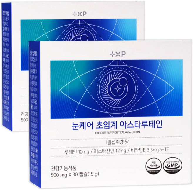 눈케어 초임계 고함량 아스타잔틴 12mg 영양제 눈 피로도 개선 항산화 세포 보호, 2세트, 30정