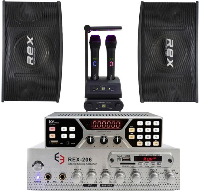 차량용 캠핑카 노래방기계 금영 KCM-700H 무선 마이크 세트, KCM-700H 세트, 선택안함