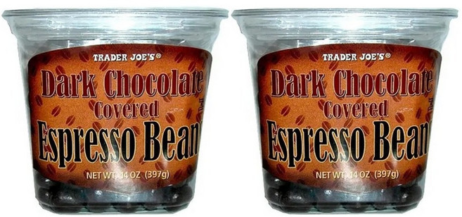 Trader Joe Dark Chocolate Espresso Beans 트레이더조 에스프레소빈 커피 다크 초콜릿, 2개, 397g