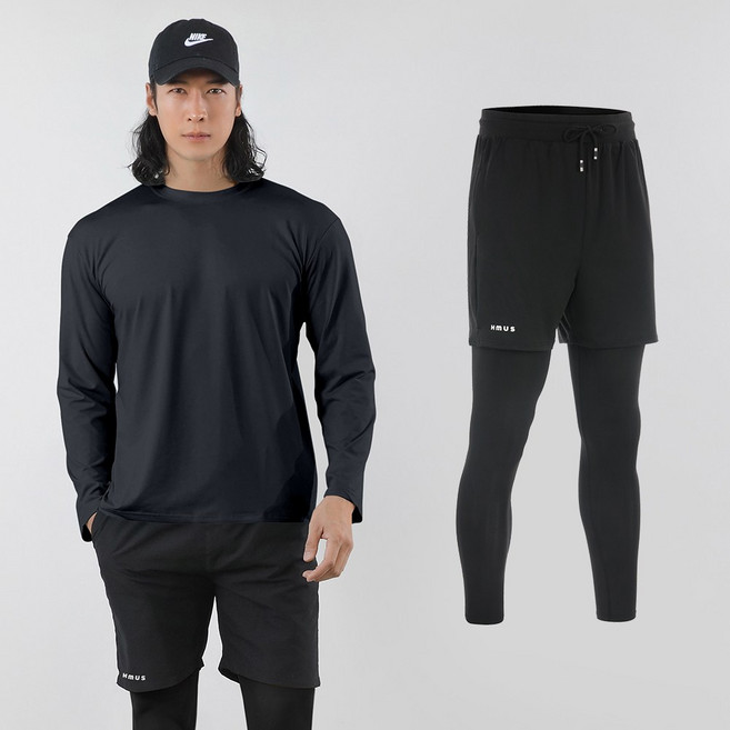 남성 래쉬가드 하의 일체형 워터레깅스 스윔팬츠 수영복 반바지 투인원 비치웨어