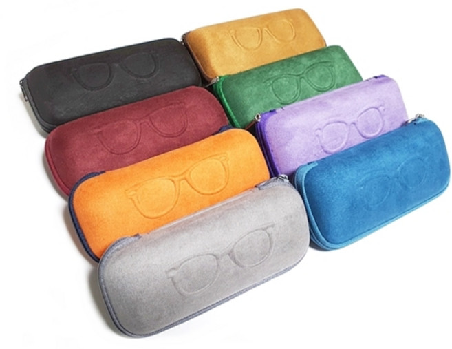 안경케이스 가벼운 선글라스 케이스 다양한 스웨이드 지퍼안경집