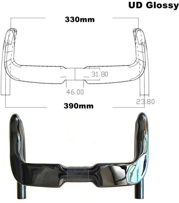 달과6펜스 번치바 핸들바 번치바그립 번치바자전거 자전거핸들 자전거핸들바, 1개, HB23 390mm 유광