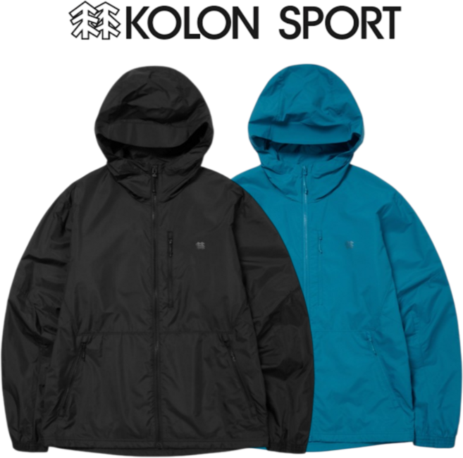 [코오롱스포츠]남성 바람막이 방풍 자켓 러닝 등산 경량 봄 여름 점퍼