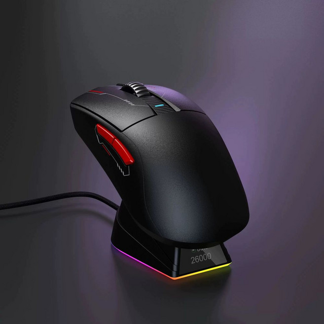 다얼유 A950 유무선마우스 세트 충전독 게이밍, A. PAW3395, K. CM60vmax 경량 64g 듀얼 모드 무선 마우