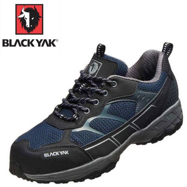 [정품배송] 블랙야크 남여공용 안전화 경량안전화 작업화 초경량 4인치 메쉬 통풍 가벼운 네이비