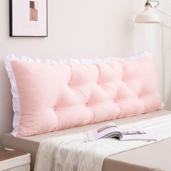 床頭靠墊 護腰枕 靠背墊 榻榻米簡約軟包, 3.0莫蘭迪-親膚水洗棉,已檢測  1.2X50X18cm