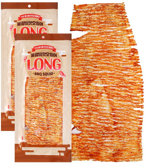 롱 불갈비맛오징어 90gx2개, 2개, 90g