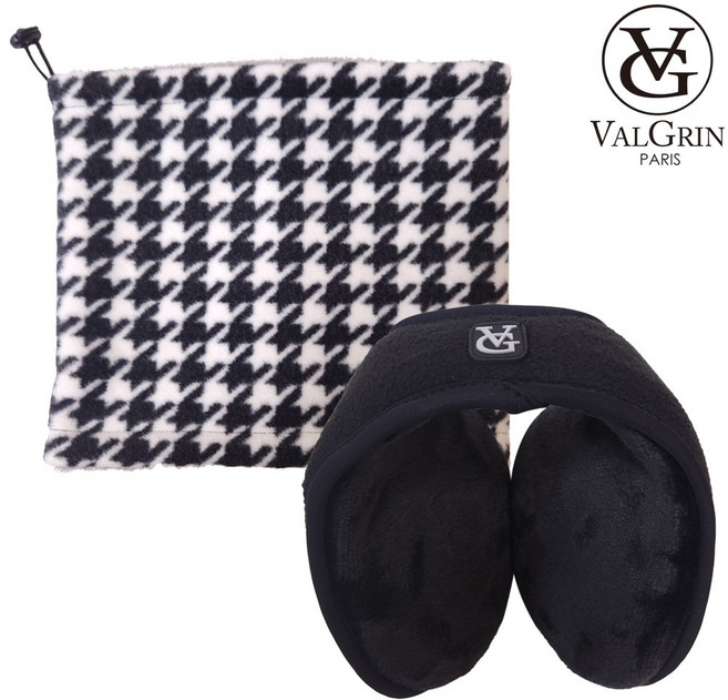 발그린 기모 방한 넥워머 + 발그린 방한 귀마개 방한용품 세트 겨울 골프 스포츠, 넥워머 체크 FREE / 귀마개 블랙 FREE, 1개