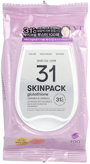 VT 코스메틱스 31 스킨팩 글루타티온 함유 100매 VCT-01043 - 쿠팡